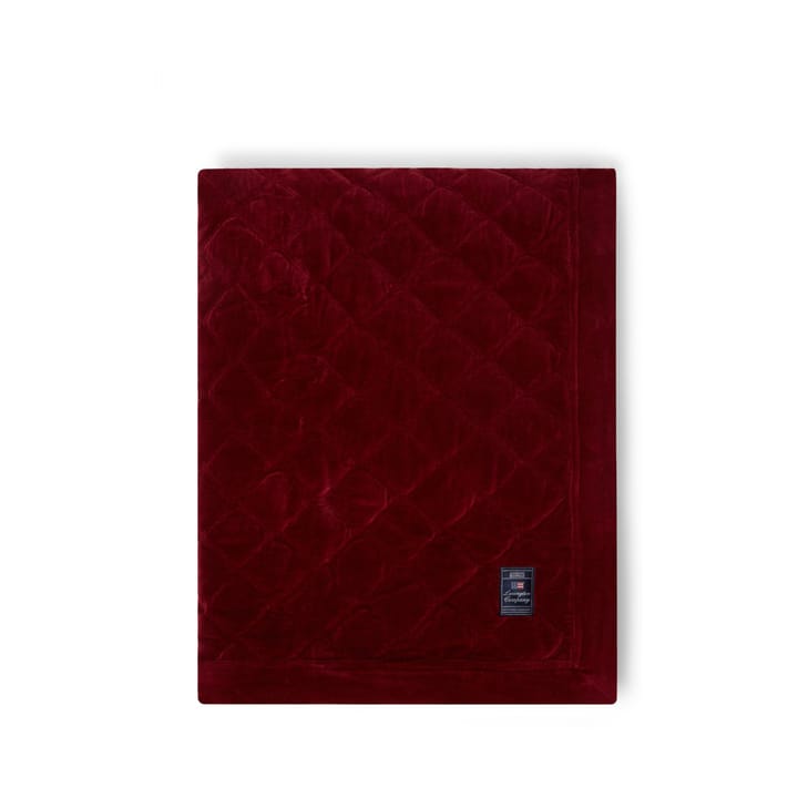 Quilted Organic Cotton Velvet sengetæppe 240x260 cm - Red - Lexington