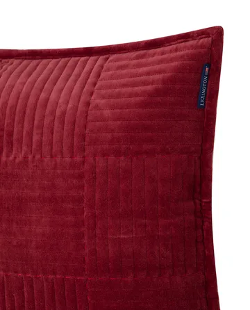 Quilted Velvet Star pudebetræk 50x50 cm - Red - Lexington