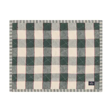 Quiltet dobbeltsidet bordskåner - Green-Light beige-red, 35x45 cm - Lexington