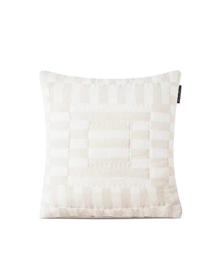Quiltet pudebetræk 50x50 cm - Hvid-beige - Lexington