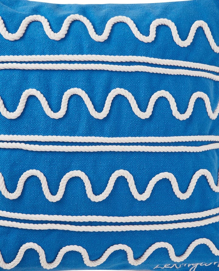 Rope Wave Cotton Canvas pudebetræk 50x50 cm, Blue Lexington
