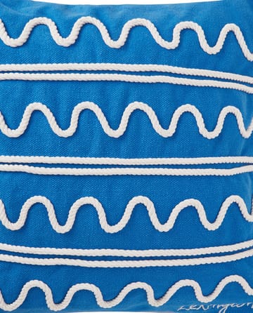 Rope Wave Cotton Canvas pudebetræk 50x50 cm - Blue - Lexington