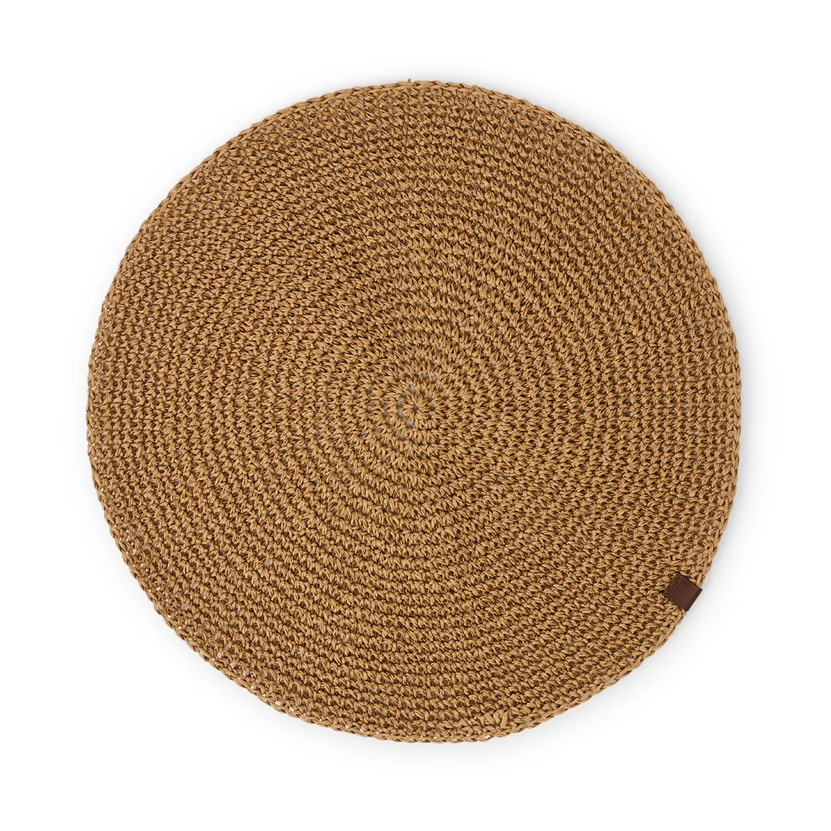 Round Recycled Paper raw dækkeserviet Ø38 cm, Natural Lexington