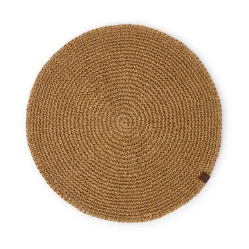 Round Recycled Paper raw dækkeserviet Ø38 cm - Natural - Lexington