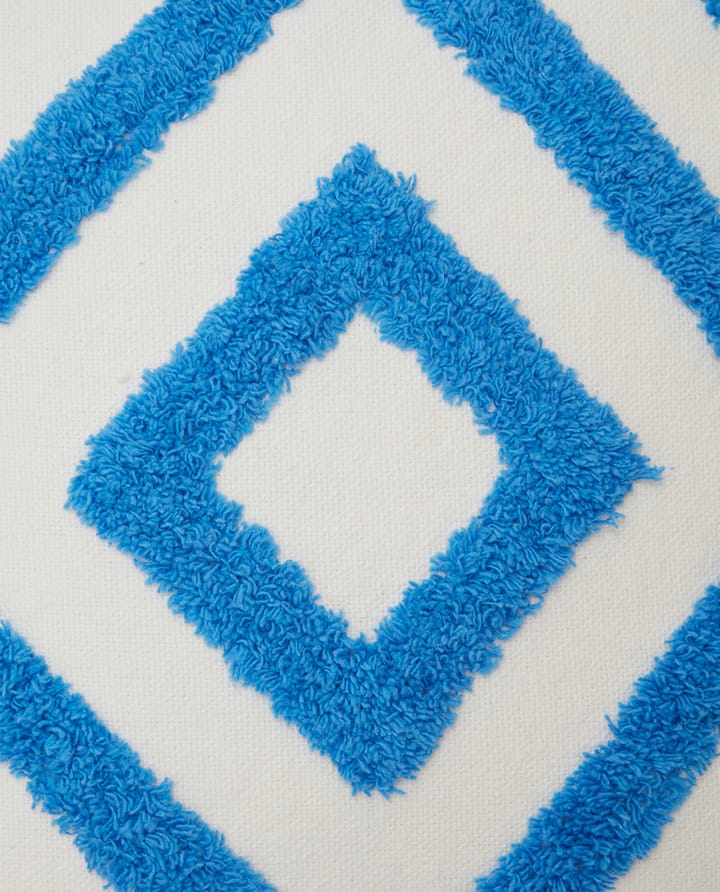 Rug Graphic Canvas pudebetræk 50x50 cm, Blå/Hvid Lexington