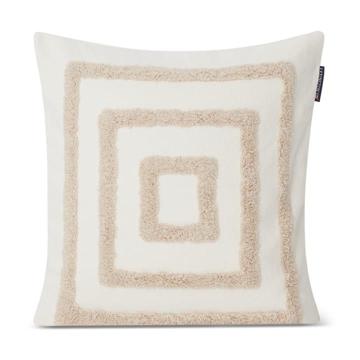 Rug Graphic Canvas pudebetræk 50x50 cm - Hvid/Lysbeige - Lexington