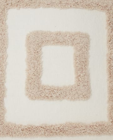 Rug Graphic Canvas pudebetræk 50x50 cm - Hvid/Lysbeige - Lexington