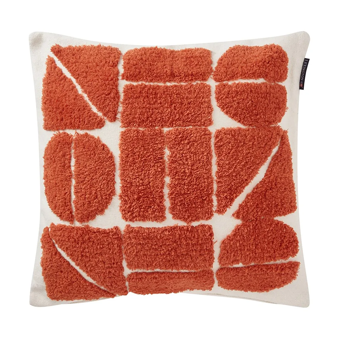 Rug Graphic Cotton Canvas pudebetræk 50x50 cm, White Lexington