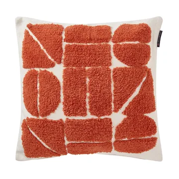 Rug Graphic Cotton Canvas pudebetræk 50x50 cm - White - Lexington