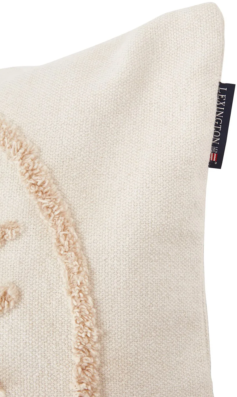 Rug Shell Cotton Canvas pudebetræk 50x50 cm, White Lexington