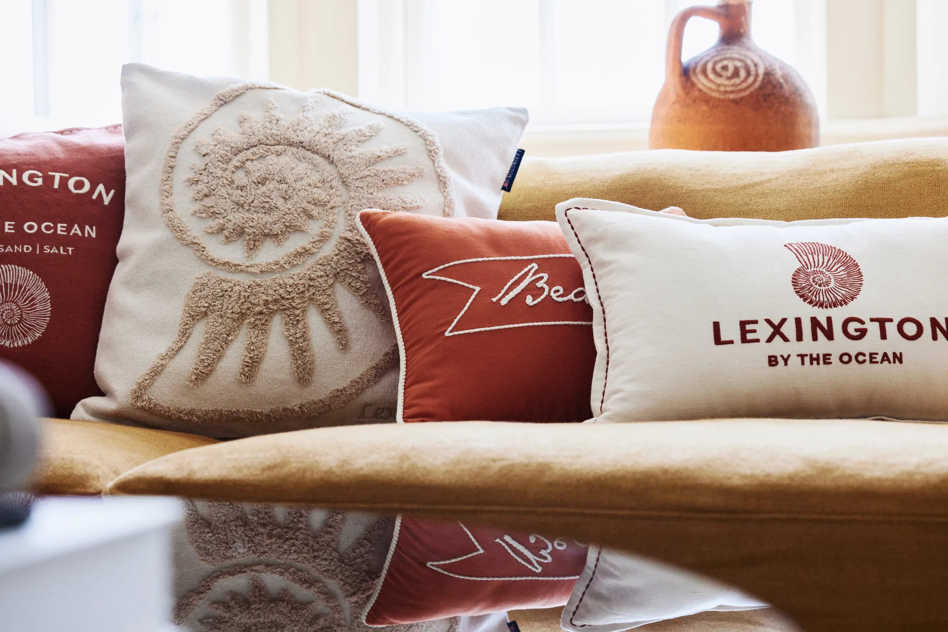 Rug Shell Cotton Canvas pudebetræk 50x50 cm, White Lexington