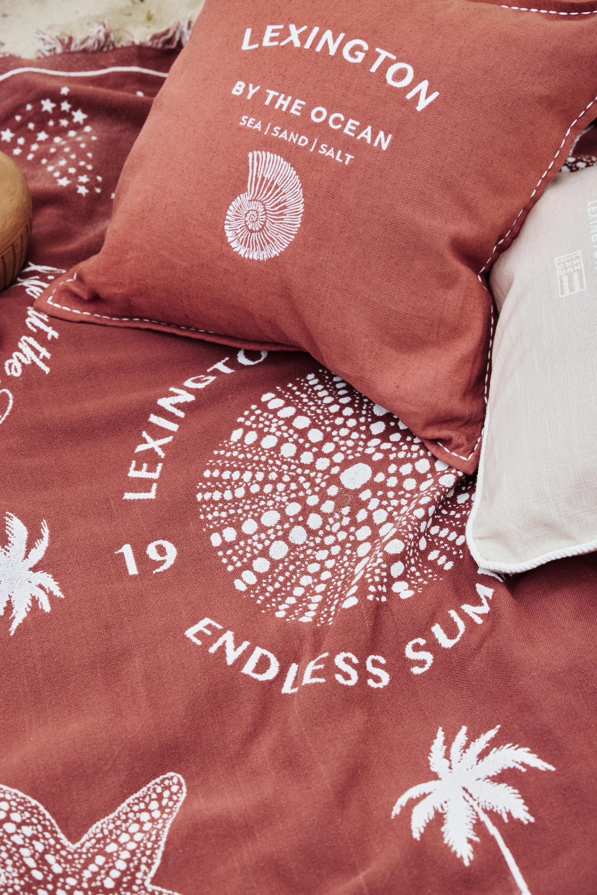 Rug Shell Cotton Canvas pudebetræk 50x50 cm, White Lexington