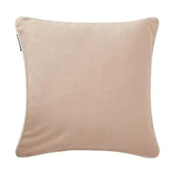 Sea Embroidered Recycled Cotton pudebetræk 50x50 - Light beige - Lexington