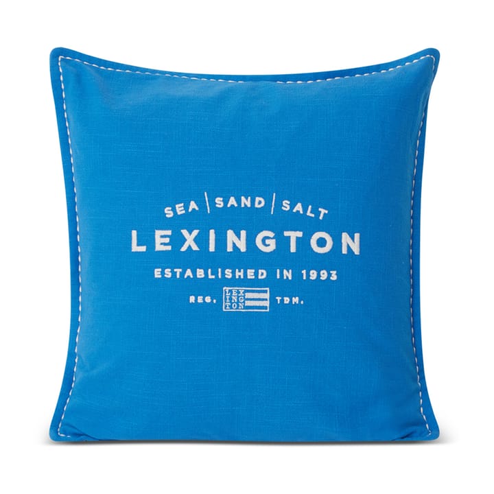 Sea Sand Salt Logo Embroidered pudebetræk 50x50 cm - Blå/Hvid - Lexington