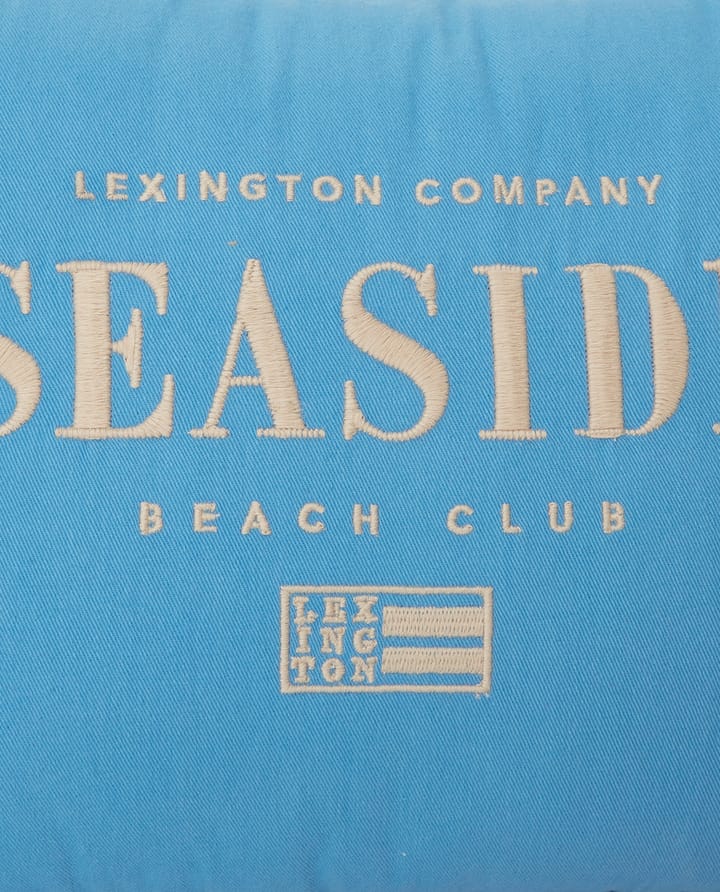 Seaside Small Organic Cotton Twill pude 30x40 cm - Blå/Lysbeige - Lexington