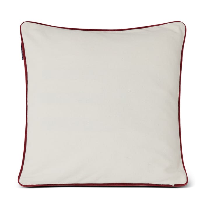 Seasons Greetings Cotton pudebetræk 50x50 cm, Offwhite/Red Lexington