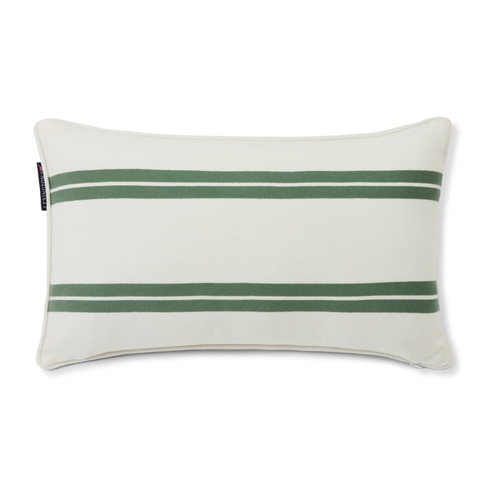 Side Striped pude small 30x50 cm, White/Green Lexington