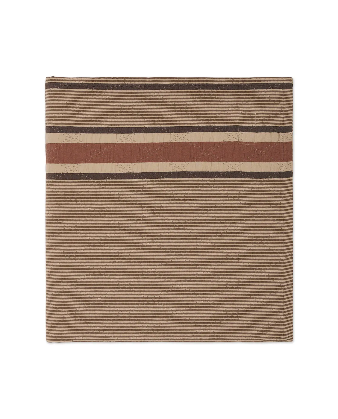 Side Striped Soft Quilted sengetæppe 160x240 cm, Beige Lexington