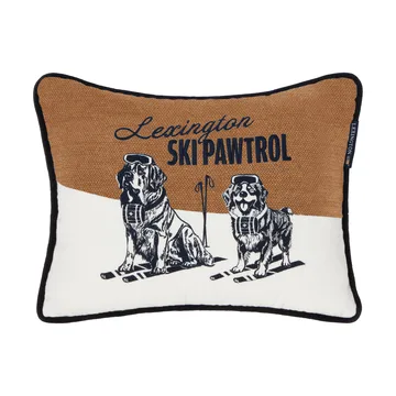 Skipawtrol pyntepude - Beige-white-navy, 40x30 cm - Lexington