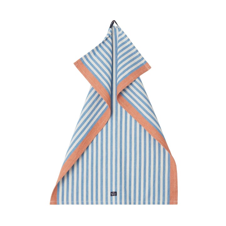 Striped Cotton Linen viskestykke 50x70 cm - Blue - Lexington