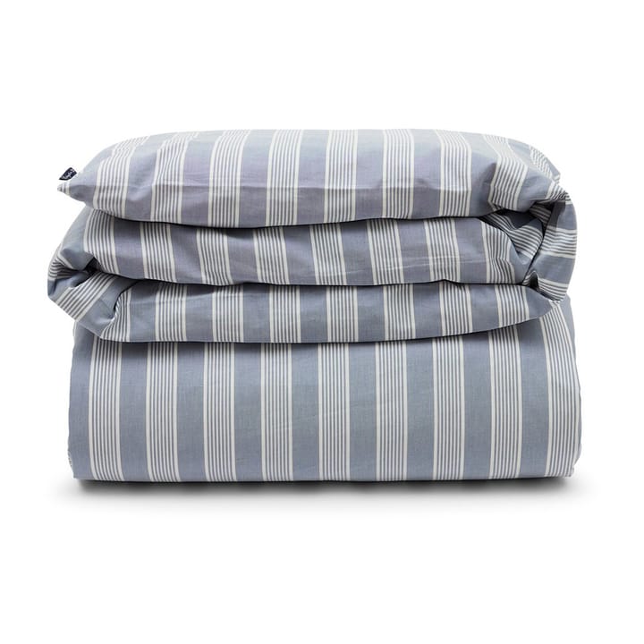 Striped Lyocell Cotton dynebetræk 150x210 cm - Blue/White - Lexington