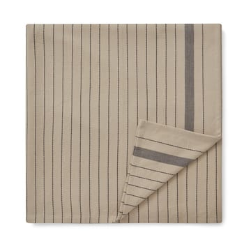 Striped Organic Cotton borddug 150x250 cm - Beige/Dark gray - Lexington