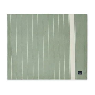 Striped Organic Cotton borddug 150x250 cm - Green/White - Lexington