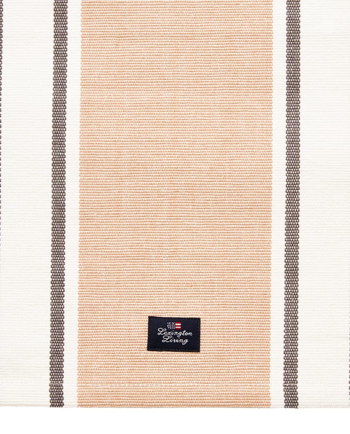 Striped Organic Cotton dækkeserviet 40x50 cm - Beige - Lexington