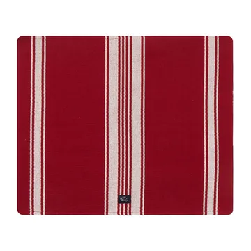 Striped Organic Cotton Rip dækkeserviet 40x50 cm - Red/White - Lexington