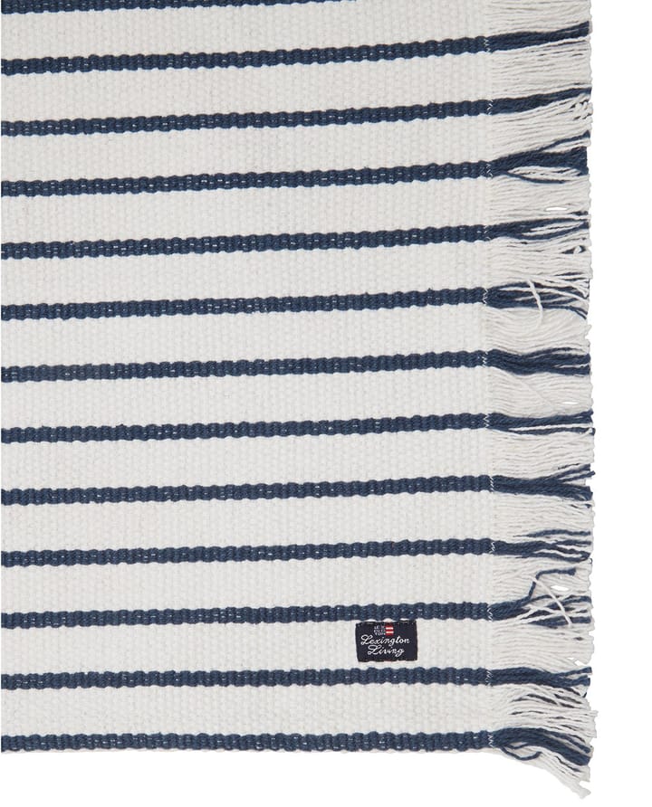 Striped Recycled Cotton dækkeserviet 40x50 - Navy - Lexington