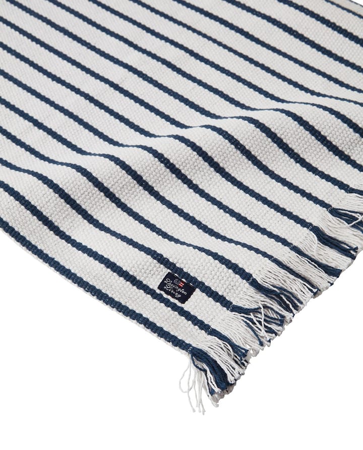 Striped Recycled Cotton dækkeserviet 40x50 - Navy - Lexington