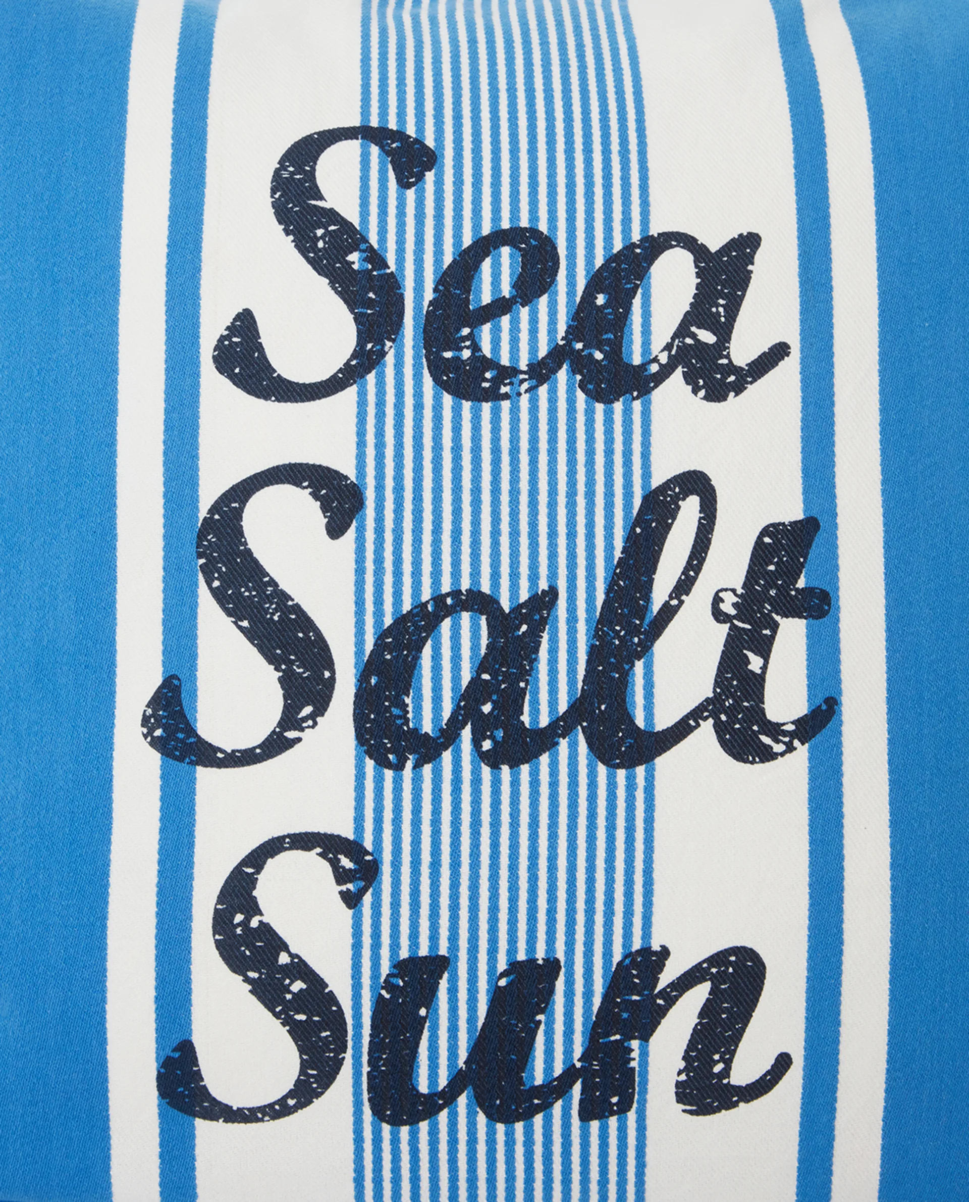 Striped Sea Salt Sun pudebetræk 50x50 cm, Blå/Hvid Lexington
