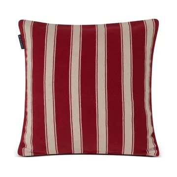 Structure Striped Linen Cotton pudebetræk 50x50 cm - Rød/Beige - Lexington