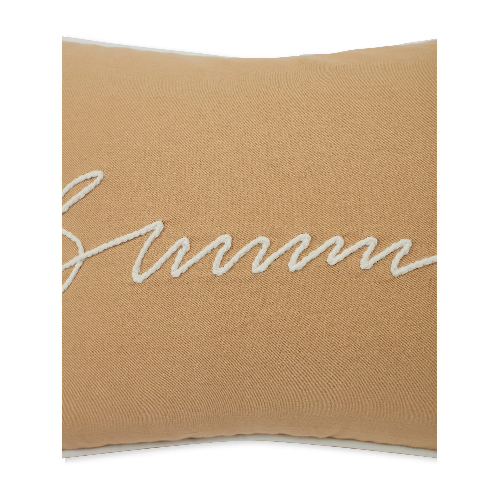 Summer Small Rope Cotton Twill pude 30x40 cm, Oat/White Lexington