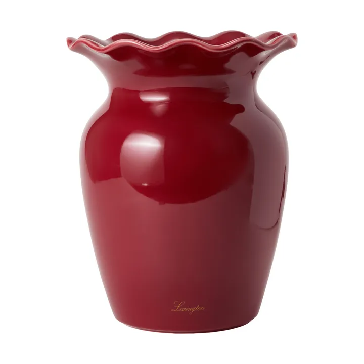Wavy vase - Red, 25 cm - Lexington