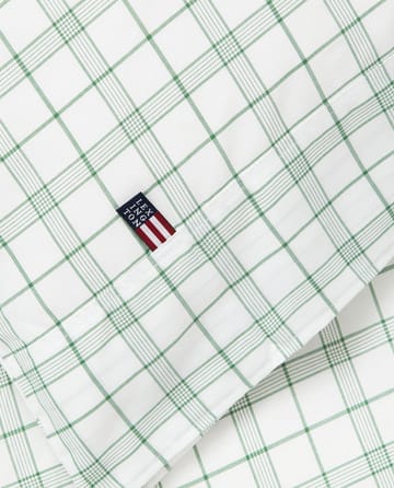 White/Green Checked Lyocell/Cotton sengetøjssæt - 50x60 cm, 220x220 cm - Lexington
