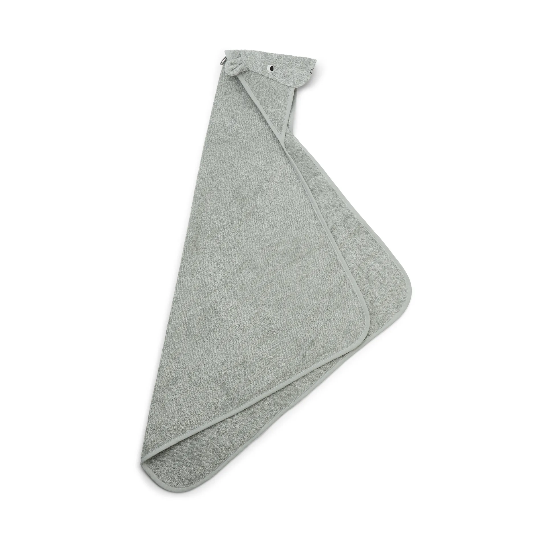 Albert badekåbe håndklæde med hætte 70x70 cm, Hippo duve blue Liewood