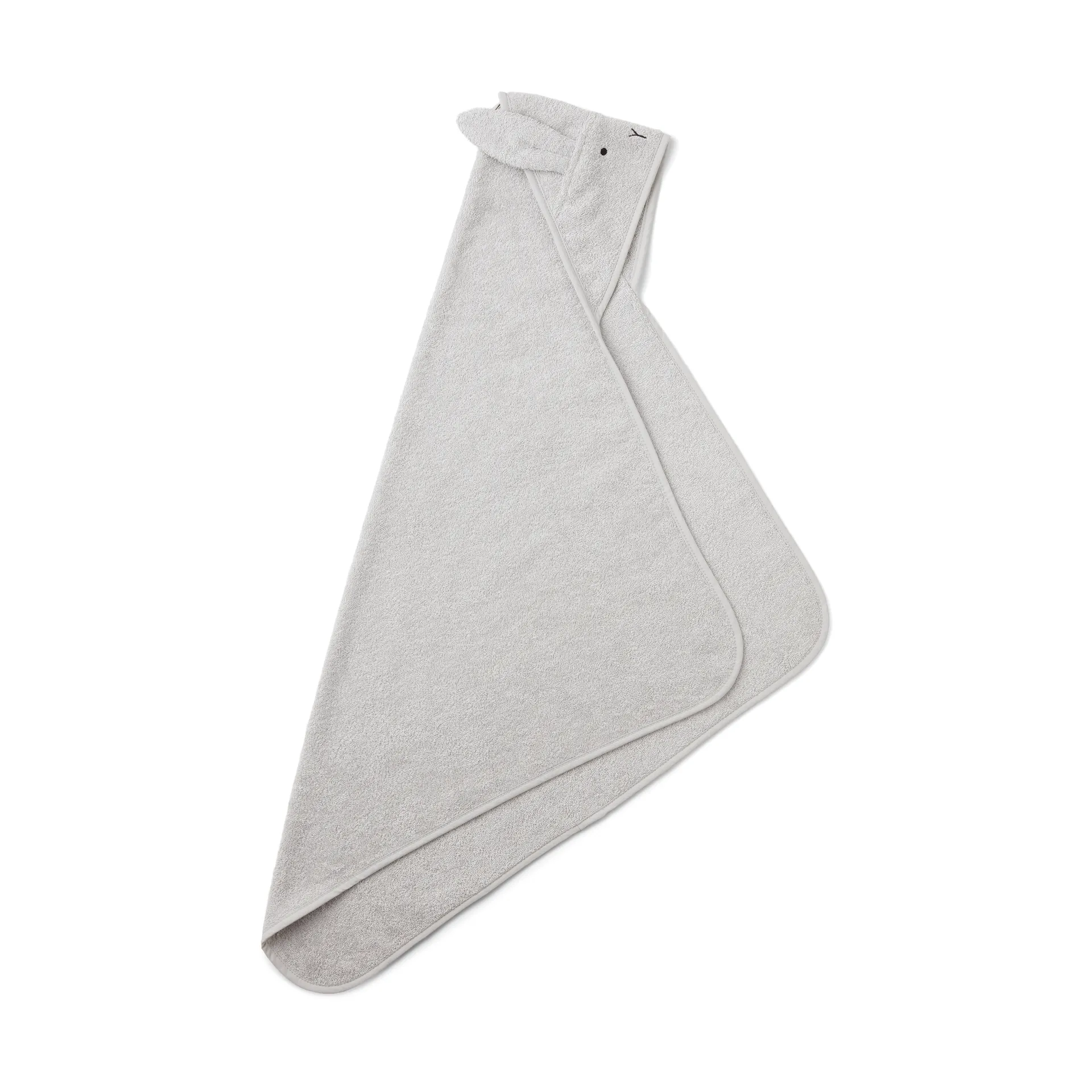 Albert badekåbe håndklæde med hætte 70x70 cm, Rabbit dumbo grey Liewood