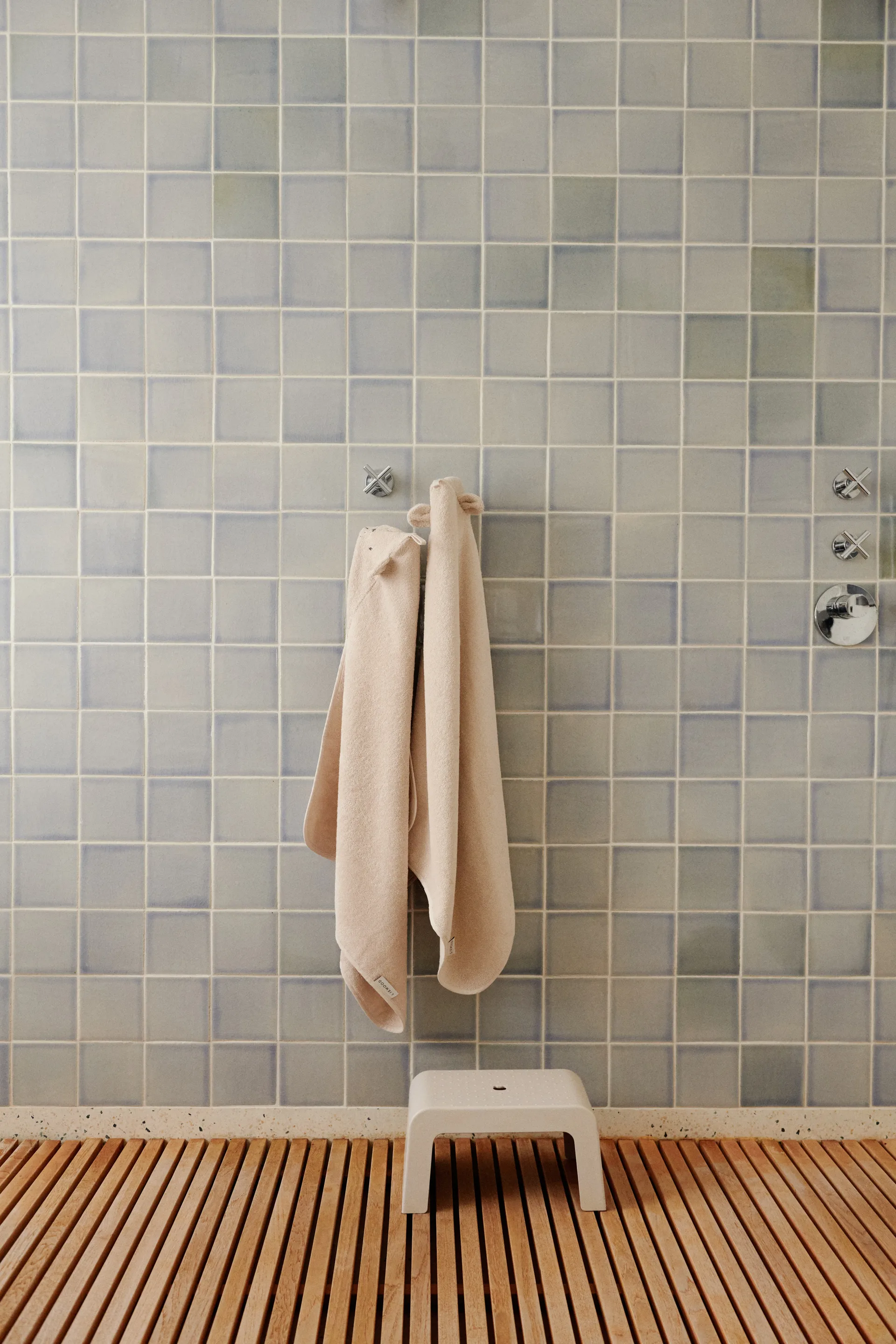 Albert badekåbe håndklæde med hætte 70x70 cm, Sandy Liewood