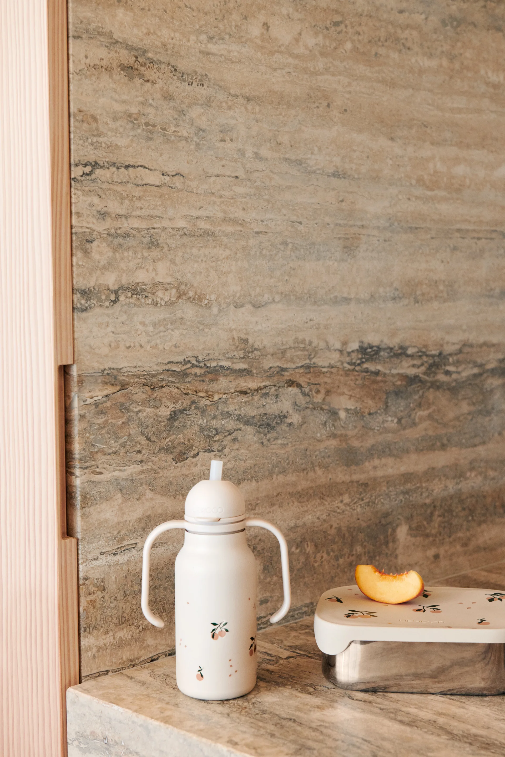 Arthur madkasse 13,5x17 cm, Peach-Sea shell mix Liewood