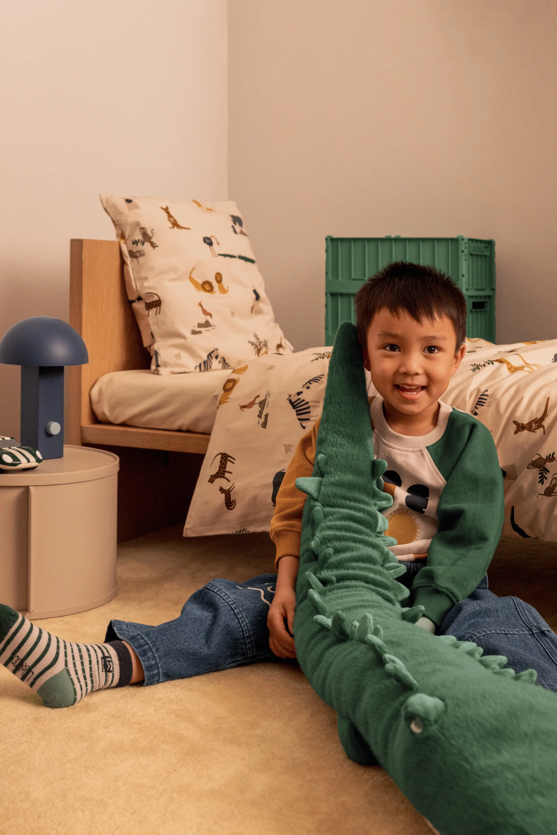 Baryden Carlos Krokodille krammedyr, Garden green Liewood