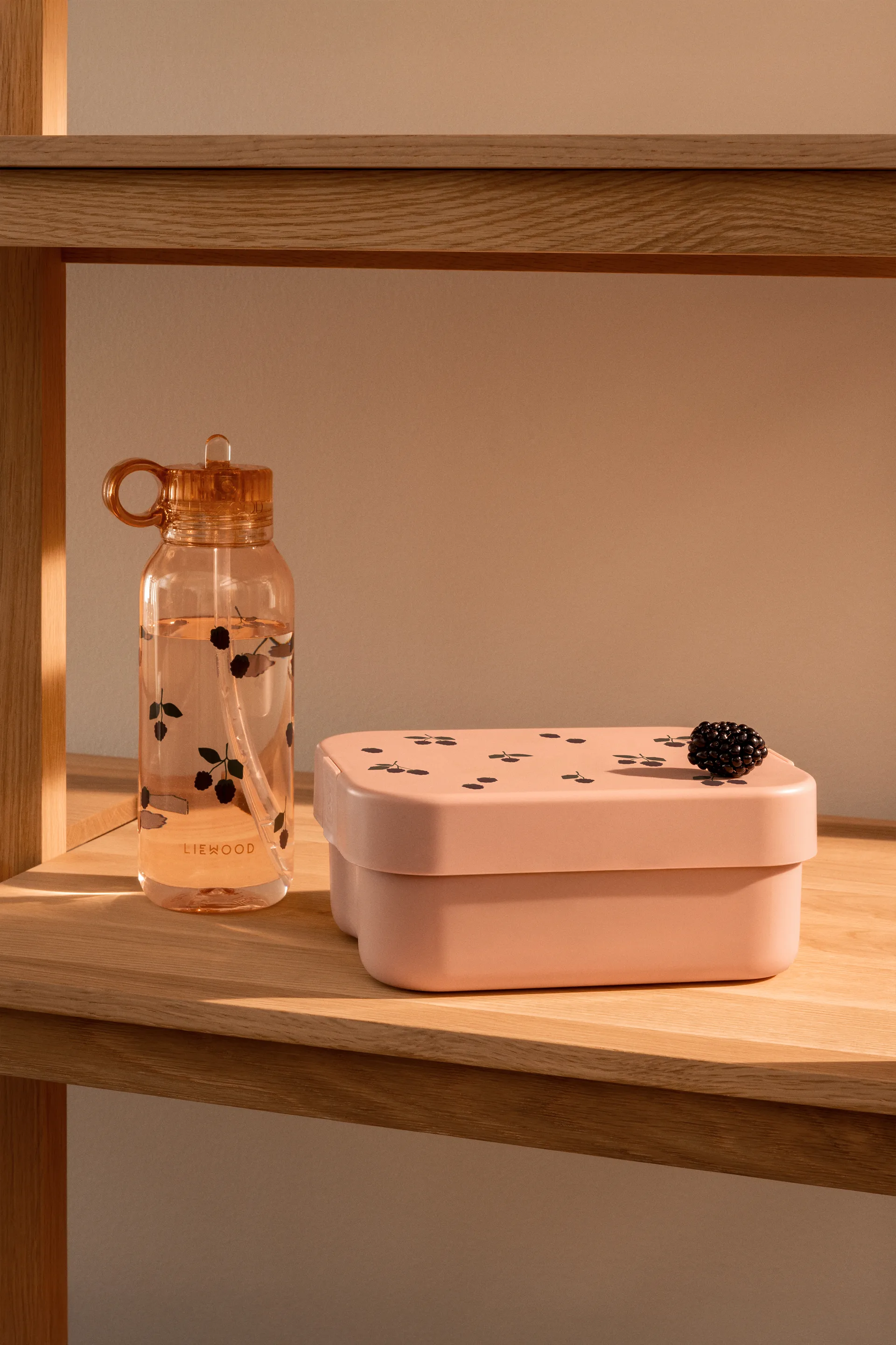 Chelsey printet madkassesæt 2 dele, Berry-Pale Tuscany Liewood