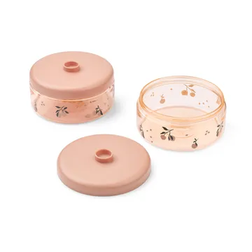 Dominique babymadsglas 500 ml 4-pak - Peach-sea shell - Liewood