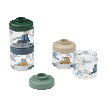Dominique barnmadsdåser 100 ml 4-pak - Cars-Sandy - Liewood