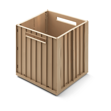 Elijah opbevaringsboks med låg 31x31 cm - Oat - Liewood