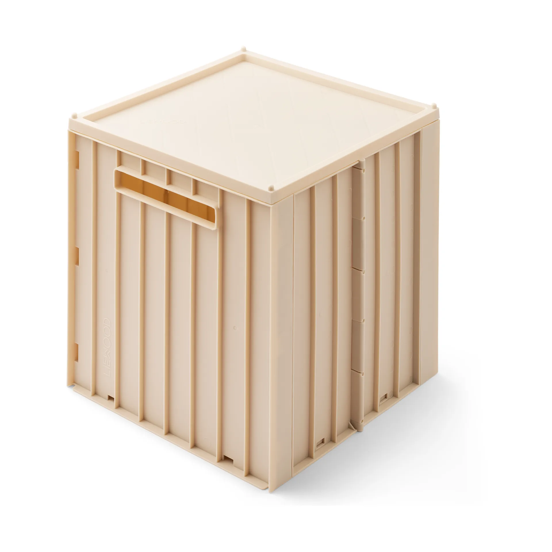 Elijah opbevaringsboks med låg 31x31 cm, Sandy Liewood