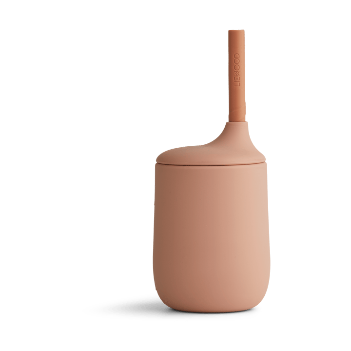 Ellis sippy cup tudkop med sugerør 23 cl - Dark rose-terracotta mix - Liewood