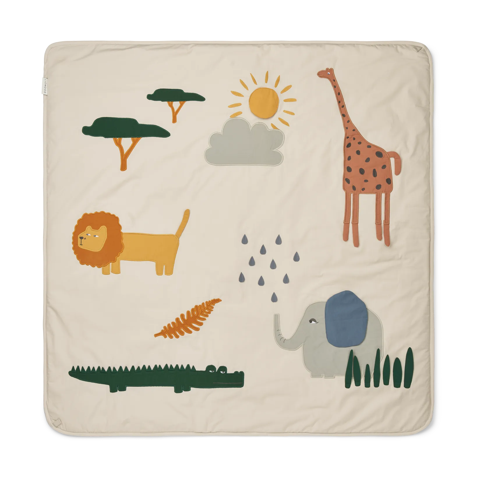 Glenn tæppe 110x110 cm, Safari sandy mix Liewood