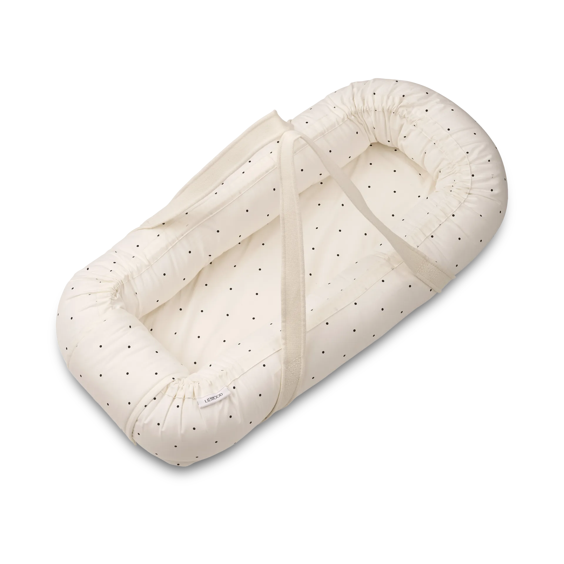Gro printed babynest, Classic dot creme de la creme Liewood