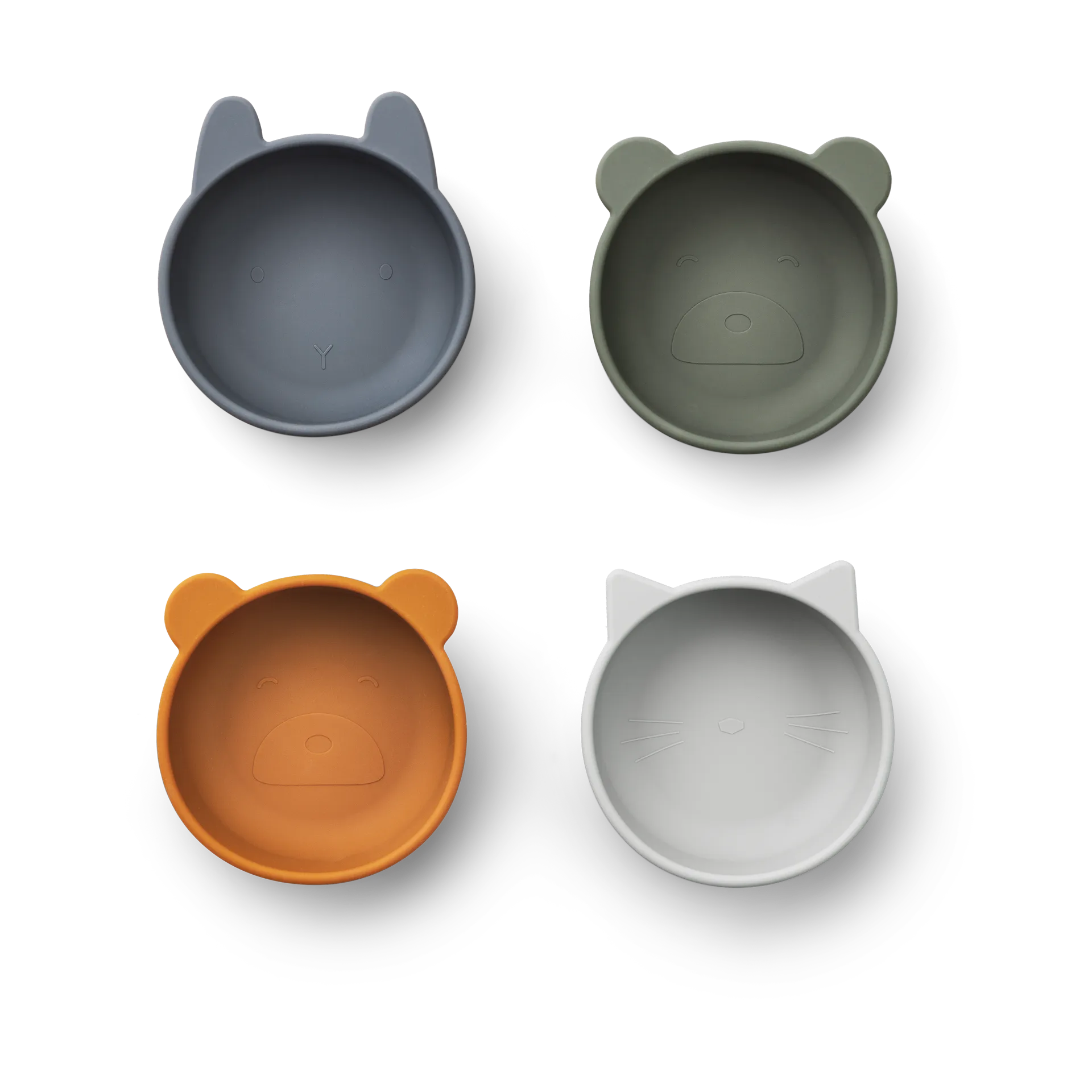 Iggy silikoneskål 4 dele, Blue mix Liewood